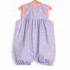 Tulip Blooms Bubble Romper, Purple