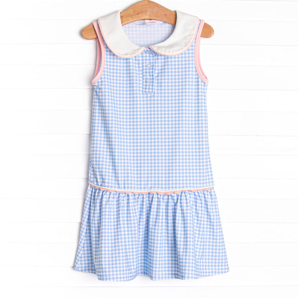 Simple Serve Tennis Dress, Blue