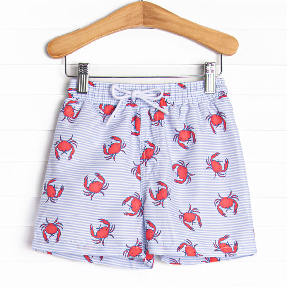 East Coast Crabs Swim Trunks, Blue