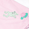 Little Leap Frog Applique Skirted Bubble, Pink