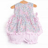 Proper Petals Smocked Bloomer Set, Pink