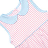 Isabella Dress, Blue and Pink Stripe