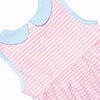 Isabella Dress, Blue and Pink Stripe