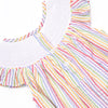 Magic Memories Smocked Bishop Dress, Rainbow Stripe