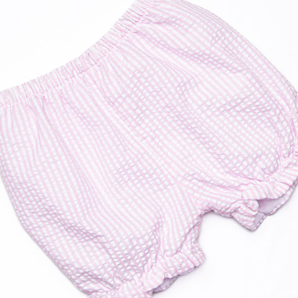 Proper Petals Smocked Bloomer Set, Pink