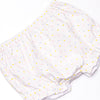 Criss-cross Colors Smocked Diaper Set, White