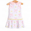 Big Point Bows Tennis Dress, Pink