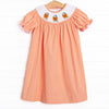 Sugar Overload Smocked Bishop Dress, Orange