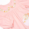 Fall Floral Harvest Applique Diaper Set, Pink