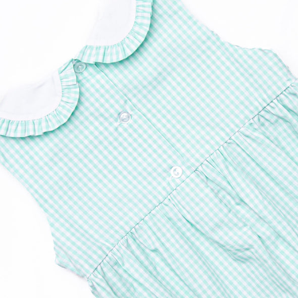 Flamingle Mint Smocked Bubble, Green