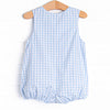 Duckling Dash Smocked Boy Bubble, Blue