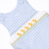 Duckling Dash Smocked Boy Bubble, Blue