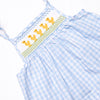 Duckling Dash Smocked Girl Bubble, Blue