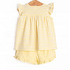 Calla Short Set, Yellow Stripe