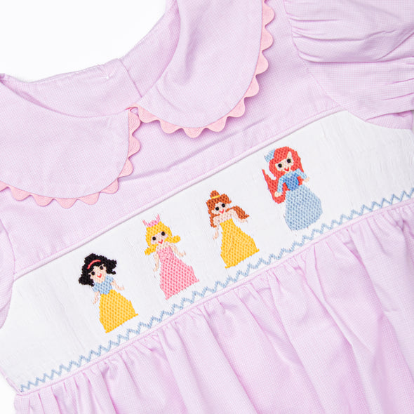 Princess Party Smocked Dress, Pink