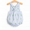 Palm Tree Paradise Sunsuit, Blue