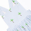 Palm Tree Paradise Sunsuit, Blue