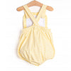 Claire Ruffle Sunsuit, Yellow Stripe