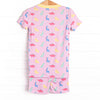 Dino Dreams Bamboo Pajama Short Set, Pink