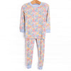 Island Blooms Bamboo Pajama Set, Blue