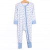 Blubber Buddy Bamboo Zippy Pajama, Blue