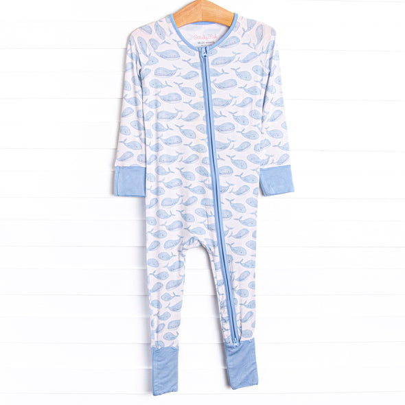 Blubber Buddy Bamboo Zippy Pajama, Blue