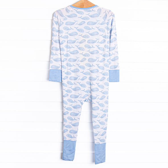 Blubber Buddy Bamboo Zippy Pajama, Blue