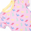 Dino Dreams Bamboo Pajama Short Set, Pink