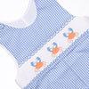 Coral Reef Crab Smocked Jon Jon, Blue