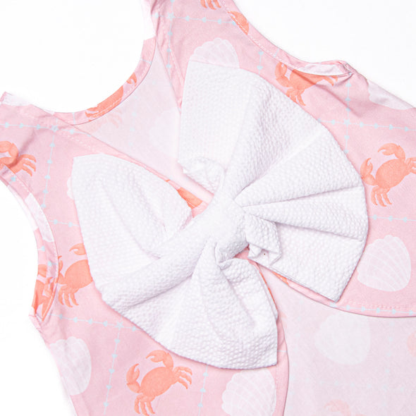 Quilted Crabs Bloomer Set, Pink