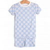 Shell of a Time Bamboo Pajama Short Set, Blue