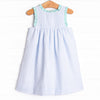 Magic In The Air Applique Dress, Blue