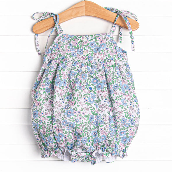 Magic in Bloom Smocked Bubble, Pink