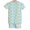 Dino Dreams Bamboo Pajama Short Set, Green