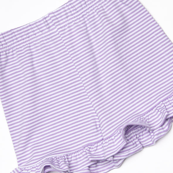 Hannah Short Set, Lavender Stripe