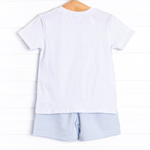 Evan Short Set, Sky Blue Stripe