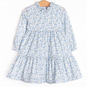 Blue Berry Blooms Dress, Blue