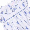 Bluebonnet Flutter Sleeve Dress, Purple
