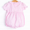 Fall Football Smocked Bubble, Pink