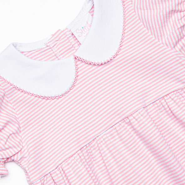 Erin Dress, Pink Stripe