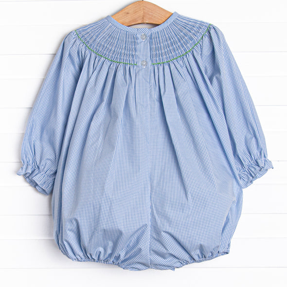 Day of Thanks Smocked Bubble, Blue