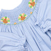 Day of Thanks Smocked Bubble, Blue