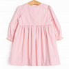 Feathers in the Field Smocked Dress, Pink