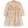 Pumpkin Bed Blooms Smocked Dress, Pink