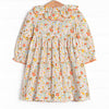 Pumpkin Bed Blooms Smocked Dress, Pink