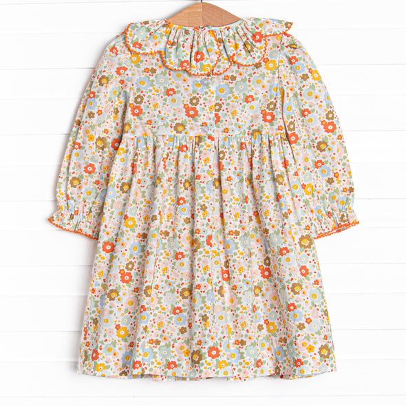 Pumpkin Bed Blooms Smocked Dress, Pink