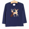 Hillside Hunt Applique Top, Navy