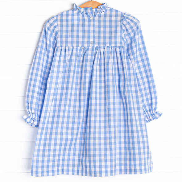 Rhythm and Blues Dress, Blue Check