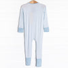 Sleepy Stripes Bamboo Zippy Pajama, Blue