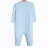 In the Clouds Applique Romper, Blue